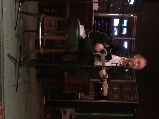 Richard Alley serenading the crowd