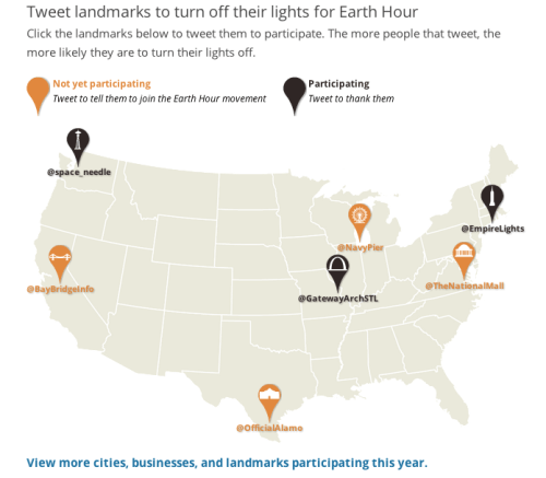 List of monuments participating - tweet the ones not listed to get them involved!