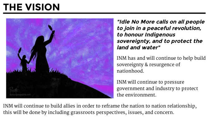 Idle No More vision from their website