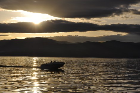 Sunset on Flathead Lake